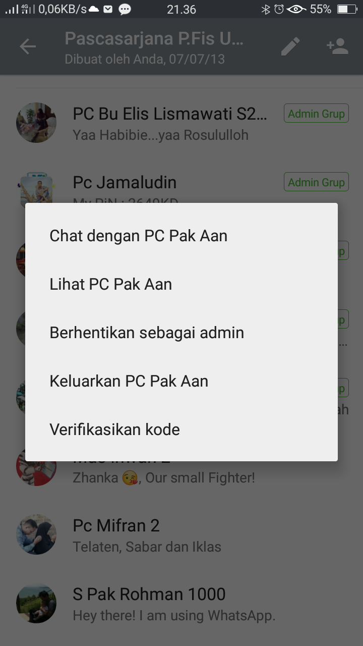 Cara Menambahkan dan Berhentikan Admin Grup WhatsApp |