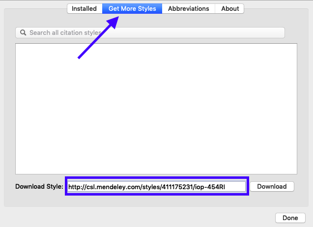 Cara Menambahkan Style IOP di Mendeley |