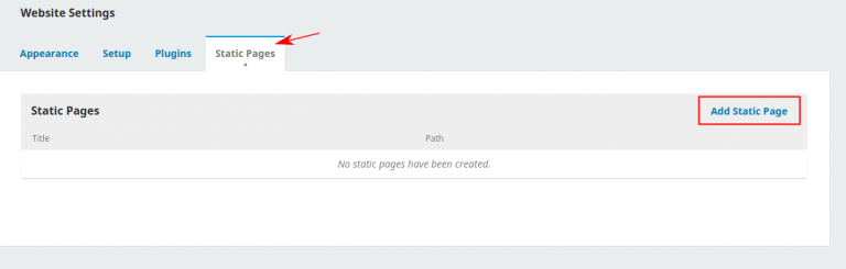 membuat halaman statis di open journal system
