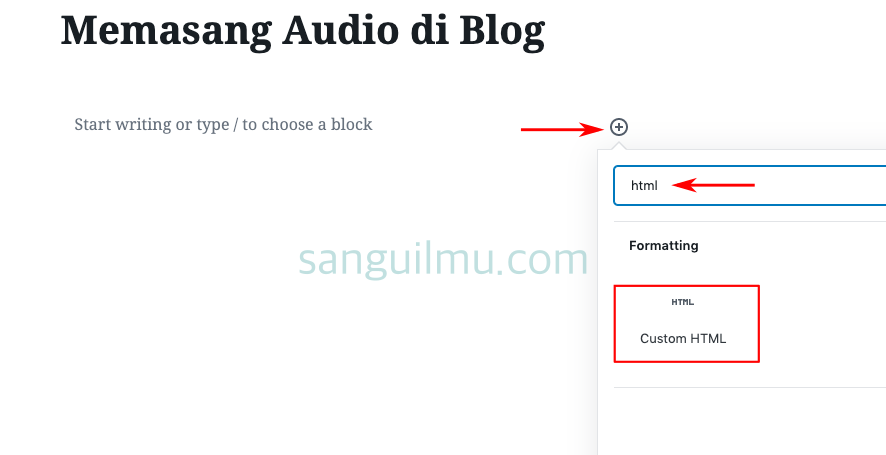 Memasang Audio Play di Website tanpa Plugin | Blogger dan Wordpress |