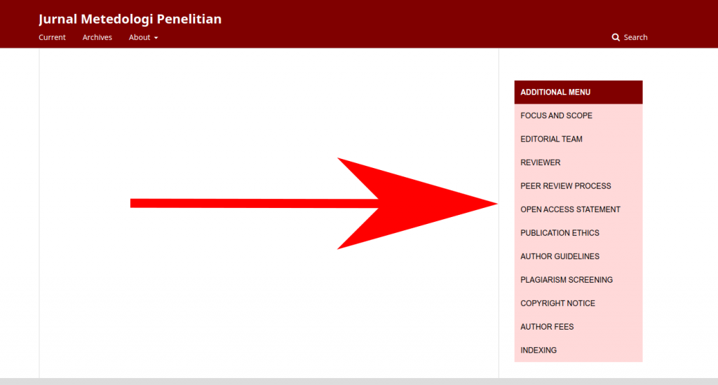 Tutorial membuat menu navigasi di OJS