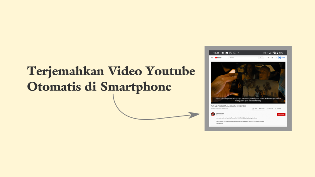 Cara Translate video youtube otomatis di Android