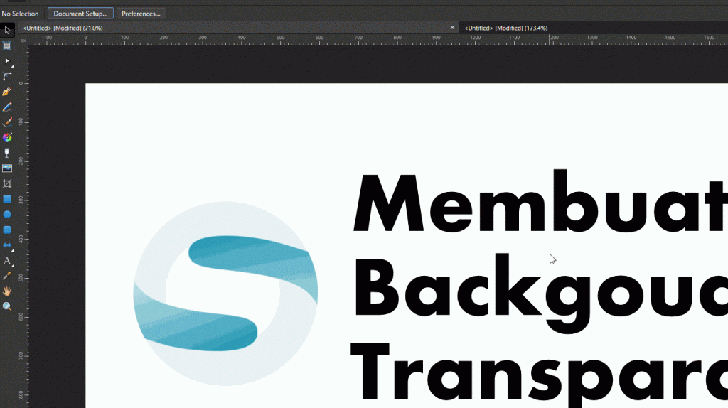 2 Cara Membuat Background Transparan di Affinity Designer |