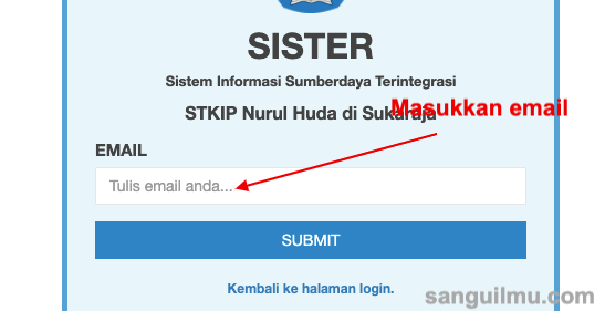 Solusi Lupa Password Akun SISTER Dosen