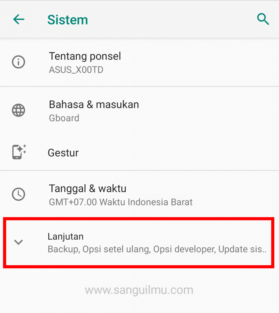 Cara Menampilkan Visual Ketukan di Asus Zenfone Max Pro M1 |