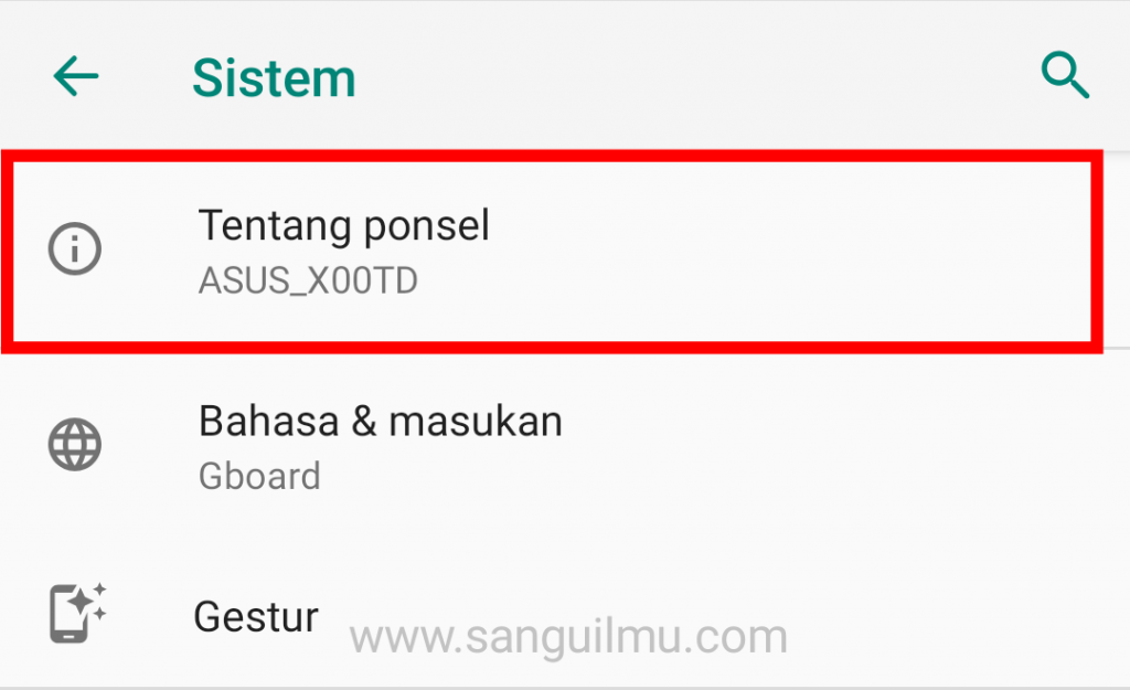 Cara Menampilkan Visual Ketukan di Asus Zenfone Max Pro M1