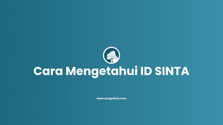Cara Mengetahui ID SINTA |