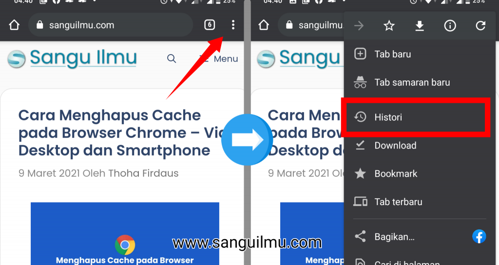 Cara Menghapus Cache pada Browser Chrome - Via Desktop dan Smartphone