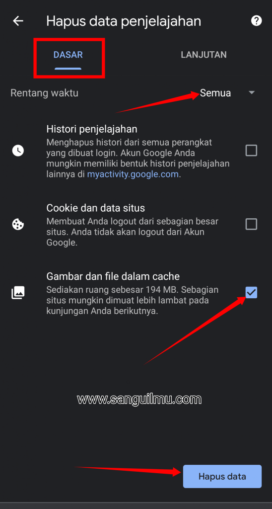 Cara Menghapus Cache pada Browser Chrome - Via Desktop dan Smartphone