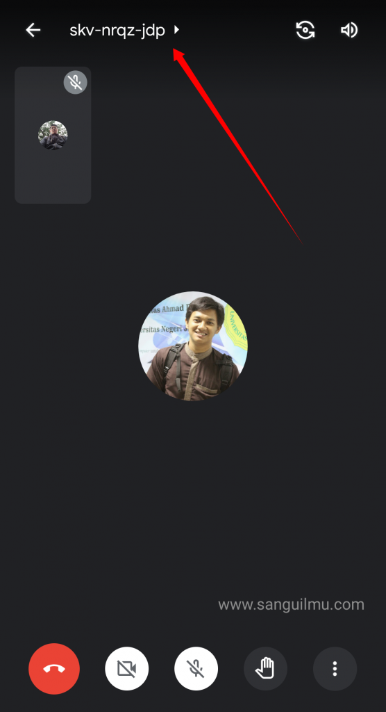 Cara Membagikan Kode
Google Meet
Saat Sedang Daring