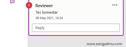 Cara Mengganti Nama Komentar di Word