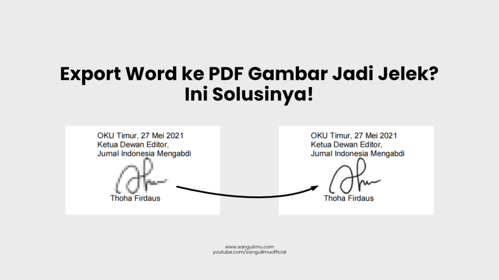 Cara Export File Word ke PDF dengan Kualitas Gambar Bagus |