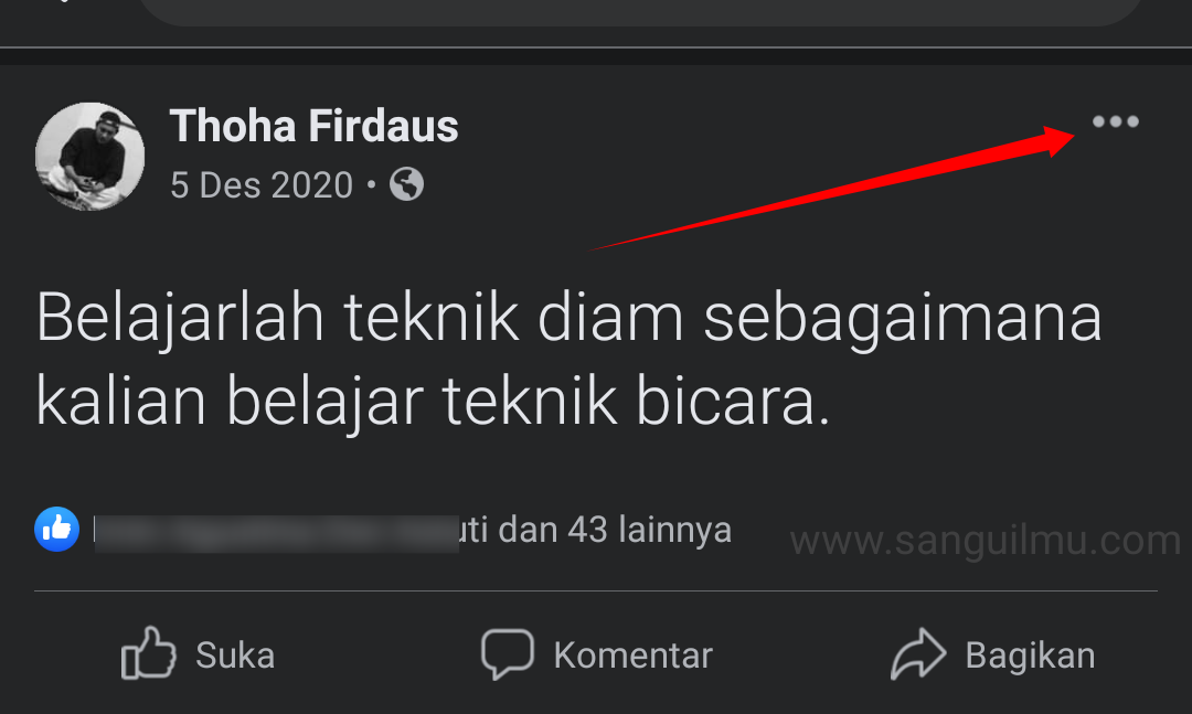 Cara Pin/Sematkan Status Facebook Agar Tetap di Atas Postingan |