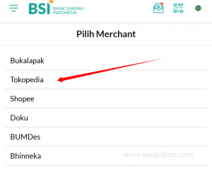 Cara Pembayaran Virtual Account BSI di Tokopedia