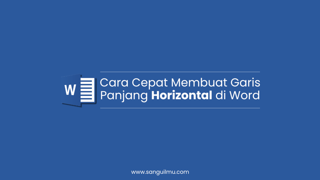 2 Cara Cepat Membuat Garis Kop Surat di Word |