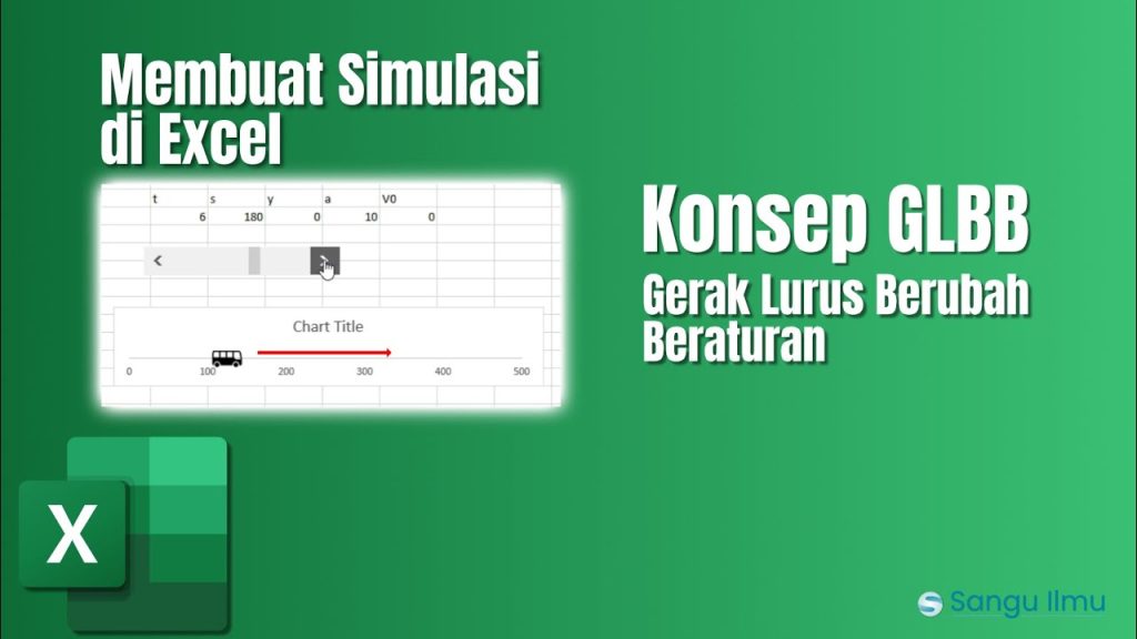 Cara Membuat Animasi Konsep GLBB dan GJB Dengan Excel |