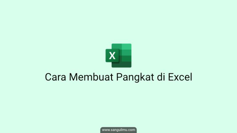 Cara Membuat Pangkat Atas dan Bawah di Excel |