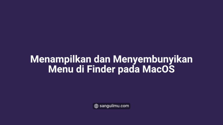 Finder MacOS: Memunculkan dan Menyembunyikan Menu Documents, Music, Movie, Hard Disk, Desktop, dll |