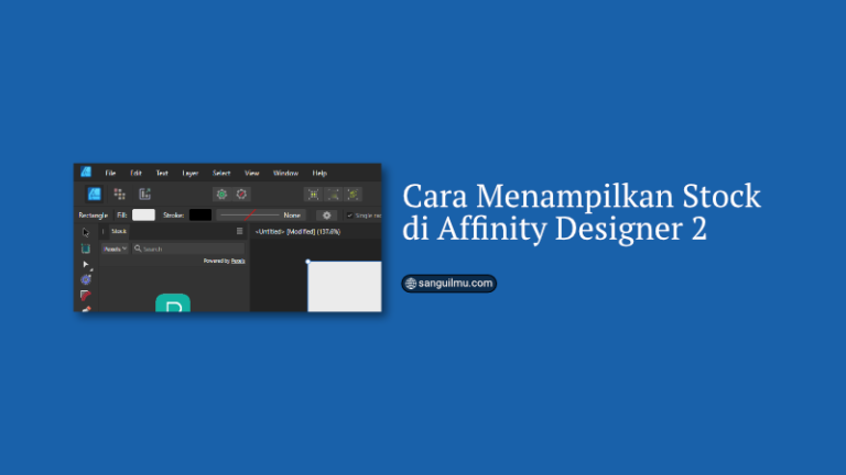 Cara Menampilkan Stock di Affinity Designer 2 |