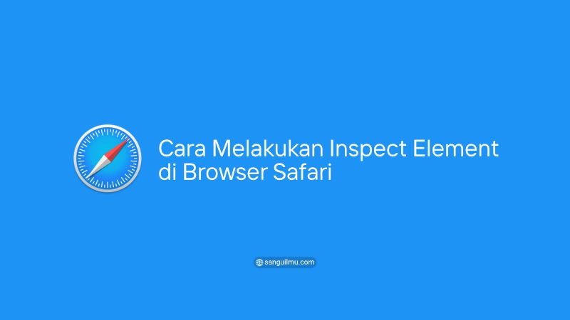 cara inspect element safari
