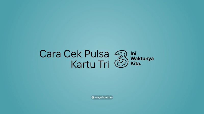 cara cek pulsa kartu 3