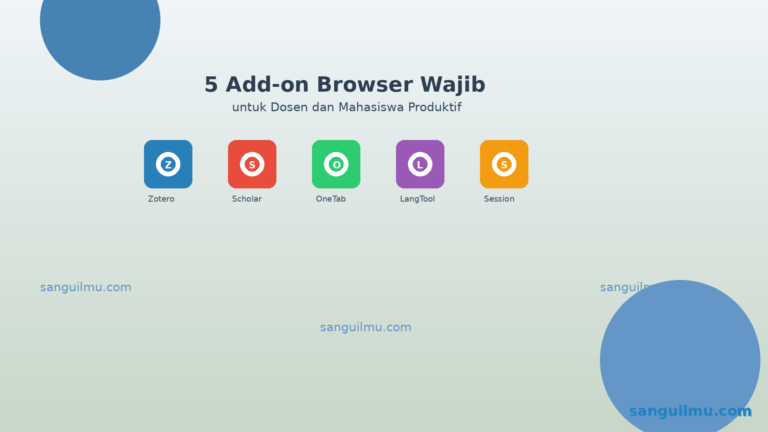 Ilustrasi 5 add-on browser untuk meningkatkan produktivitas dosen dan mahasiswa